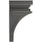 Ekena Millwork 6"W x 6 3/4"D x 12"H Large Nevio Wood Vintage Decor Corbel, Black CORWD06X06X12NEBL - alternate 2